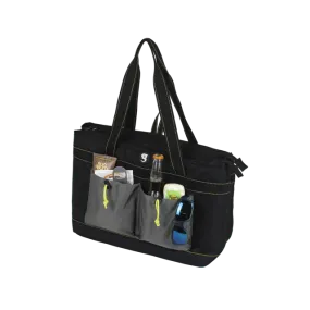 2 Compartment Tote Cooler - Black/Grey