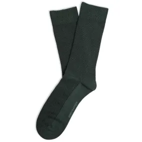 6-pack Originals Champagne Pique Socks Forest Green