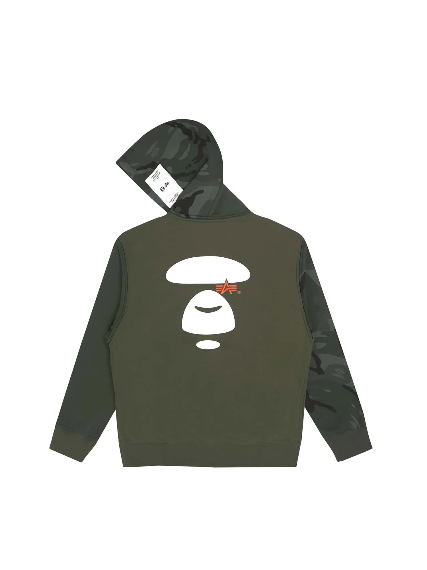 AAPE X ALPHA MIXED MEDIA HOODIE