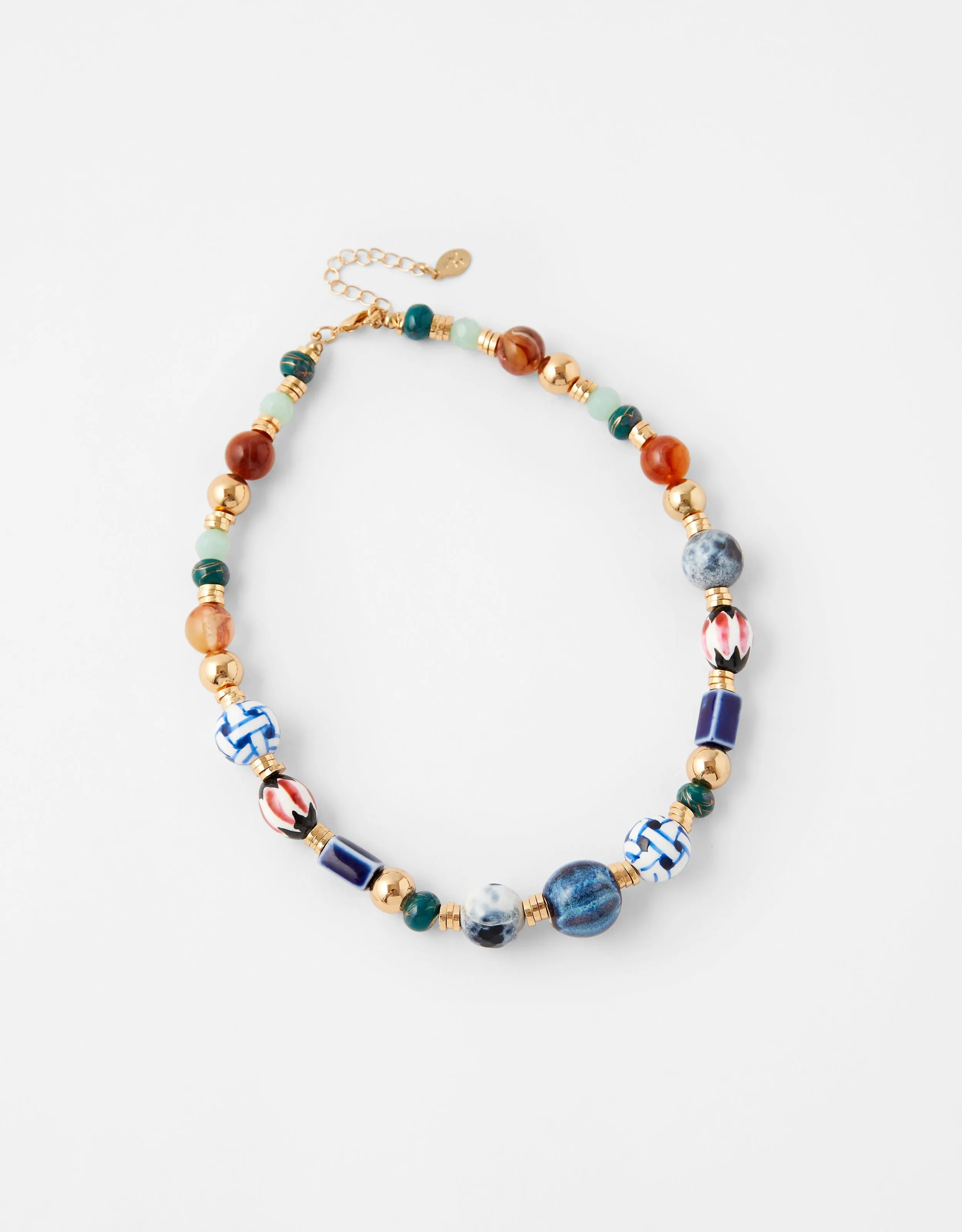 Accessorize London Cassie Ceramic Bead Collar Necklace