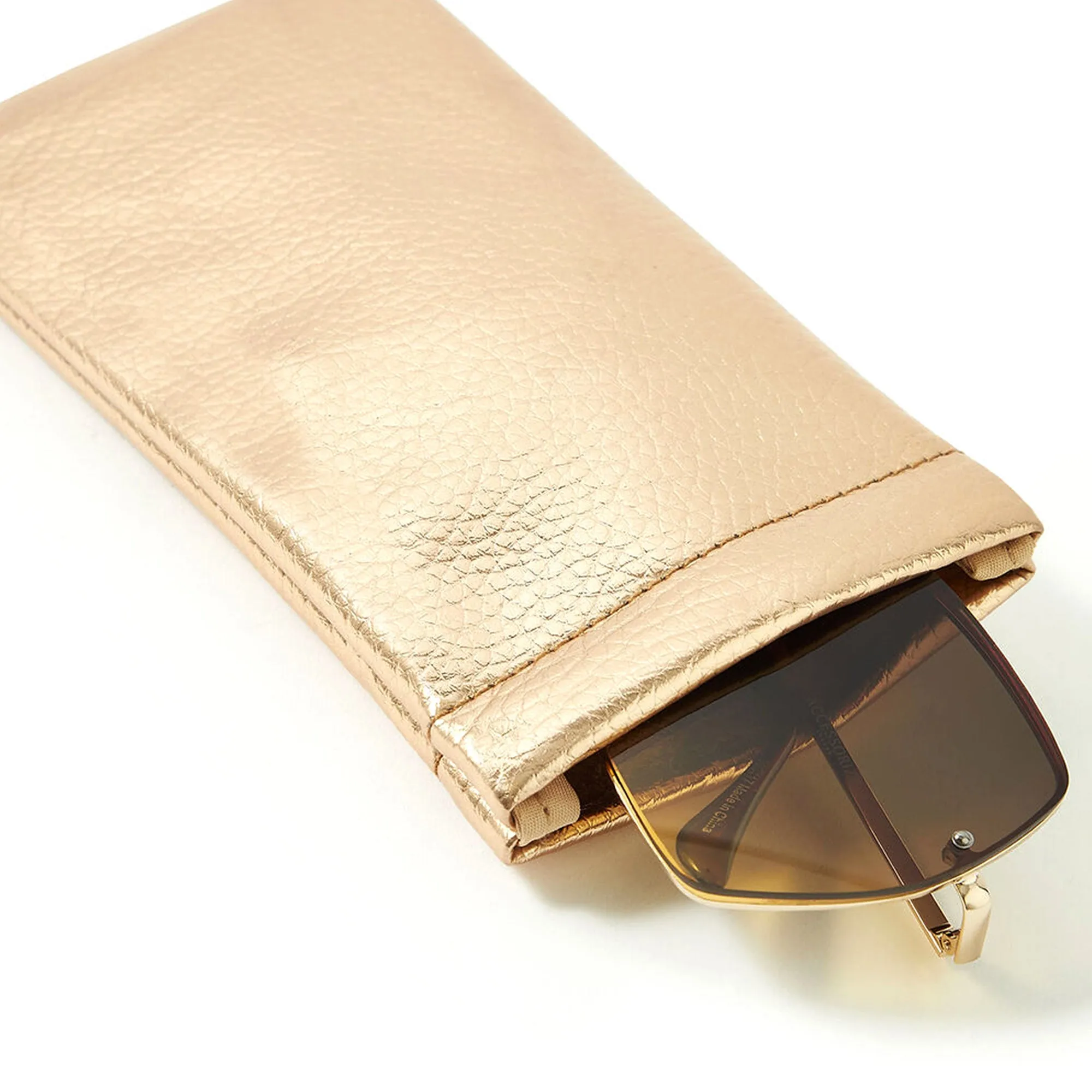 Accessorize London Women's Soft Sunglasses Pouch Gold