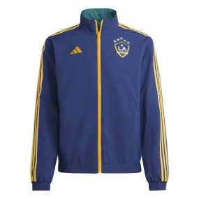 adidas Men's LA Galaxy 2023/24 Reversible Anthem Jacket Blue