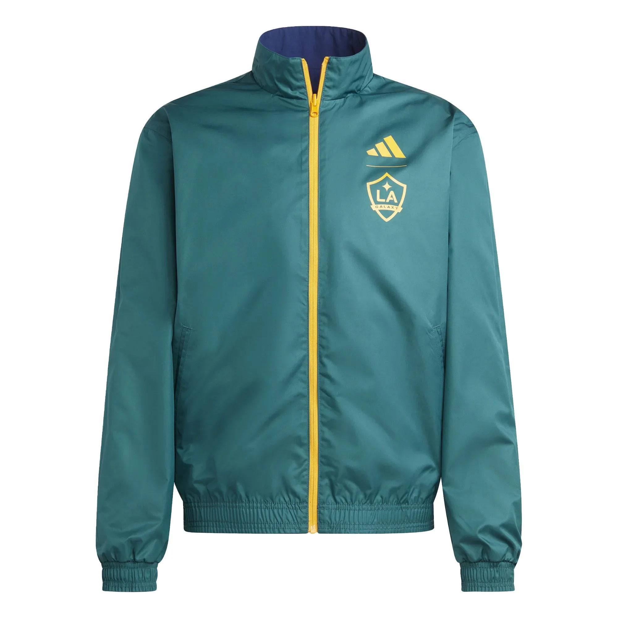 adidas Men's LA Galaxy 2023/24 Reversible Anthem Jacket Blue