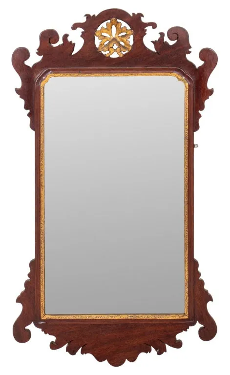 American Chippendale Style Mirror, ca. 1900