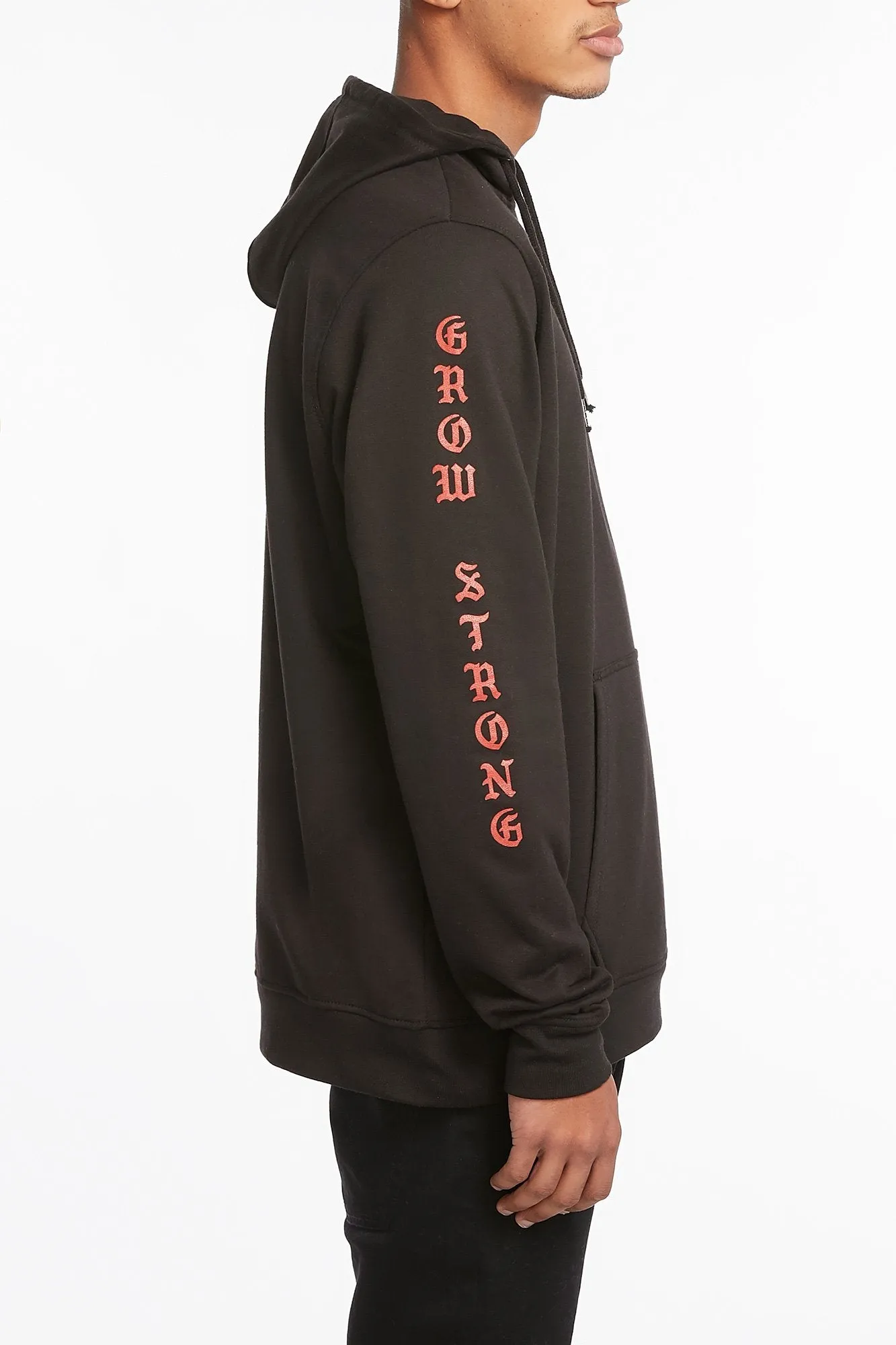 Amnesia Guys "Grow Strong" Roses Popover Hoodie