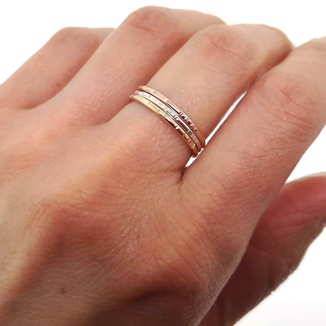 Bague petites lignes gold-filled