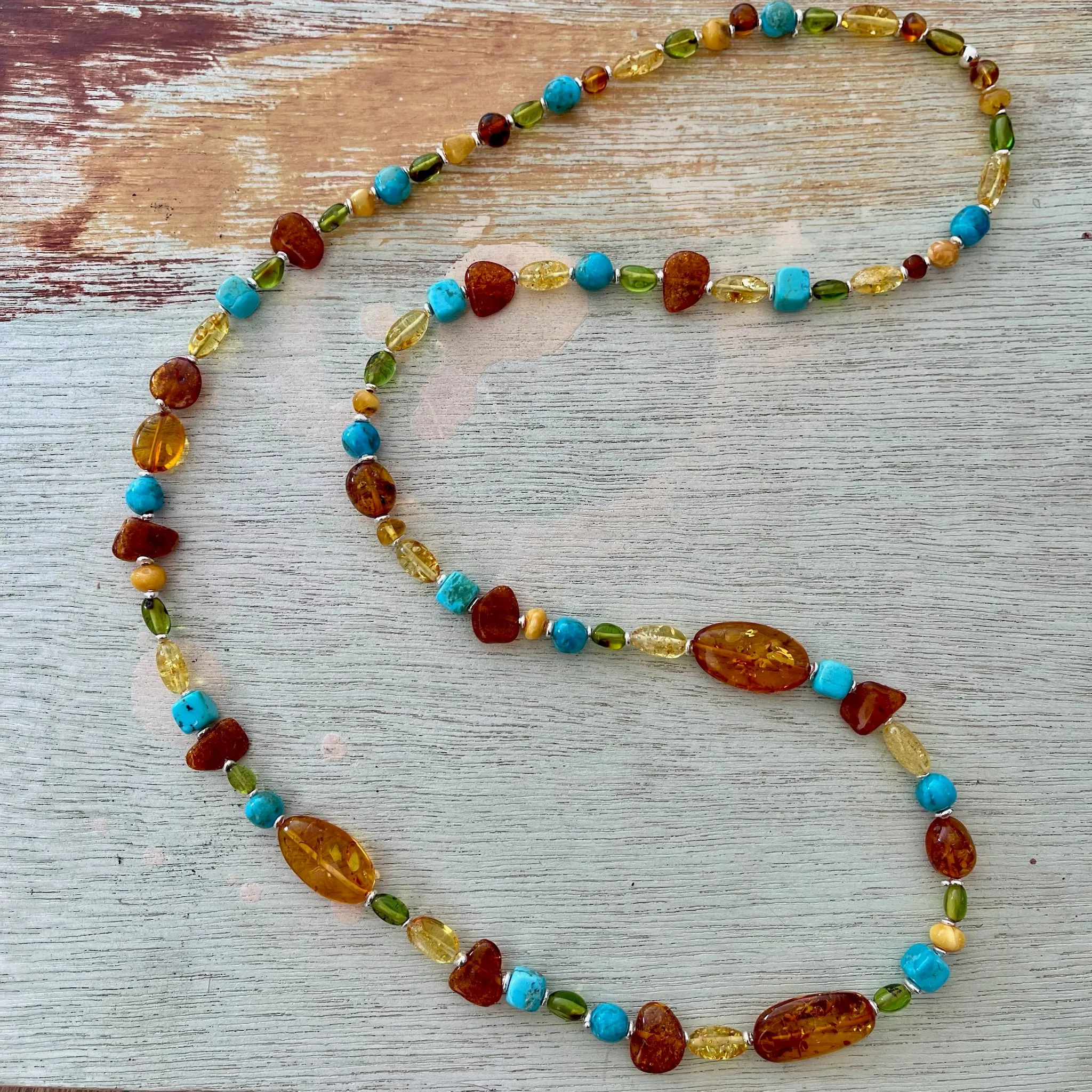 Baltic Amber & Turquoise