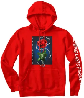 BARBED WIRE ROSE SLEEVE HOODIE