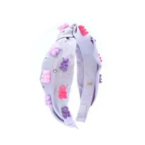 Bari Lynn 3D Gummy Bear Headband - Iridescent Lavender