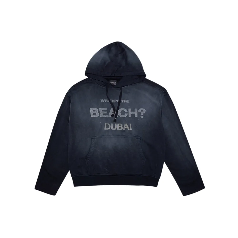 Beach? Boxy Hood (Washed Black)