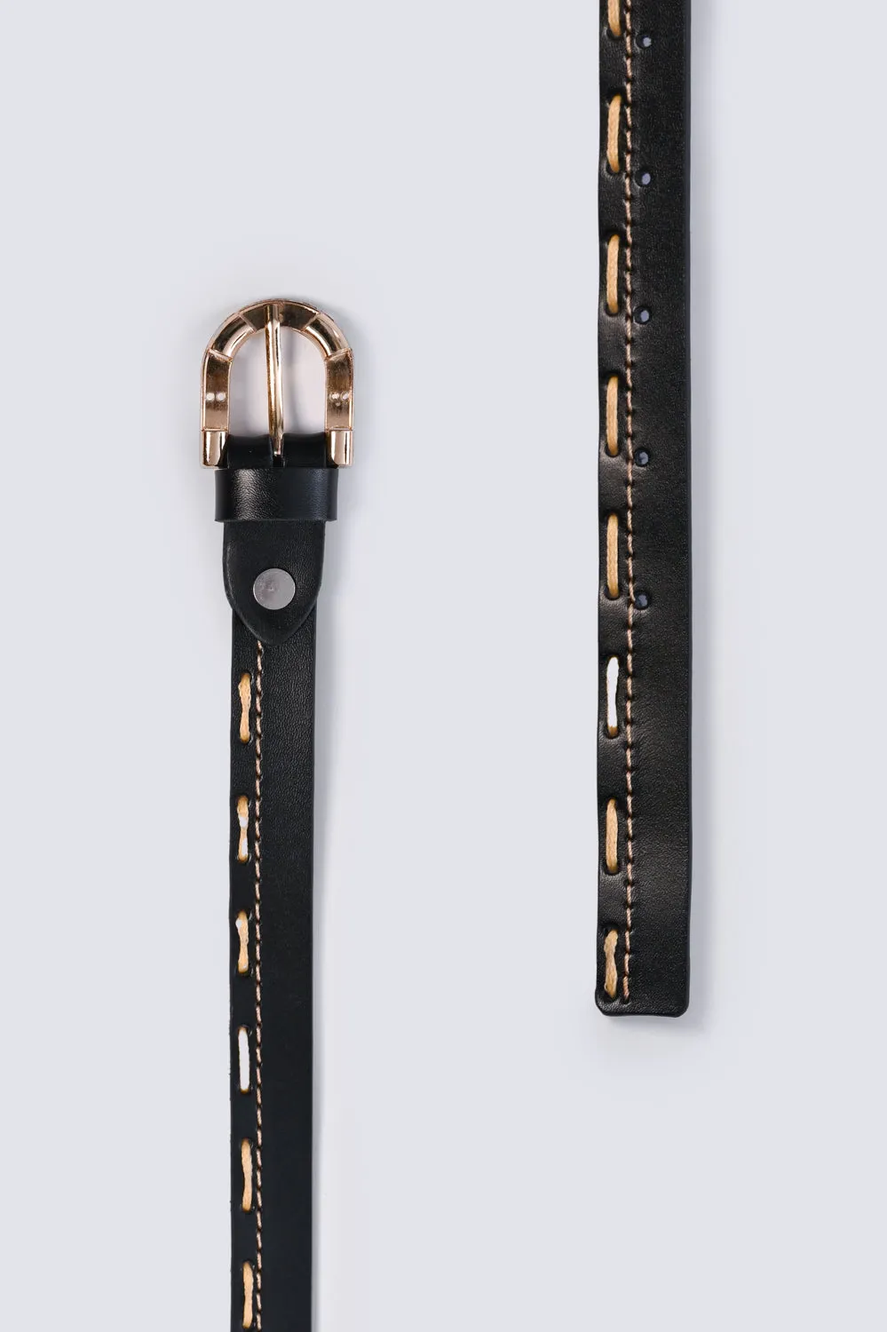 BELT WITH STITCHING DETAIL