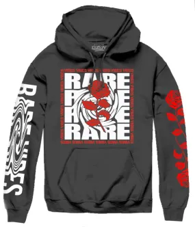 BIG SIZE RARE SWIRL ROSE HOODIE