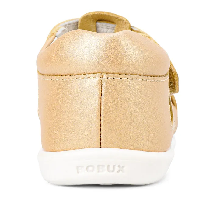 Bobux Iwalk IW  Girls Cove Leather Sandal  Pale Gold