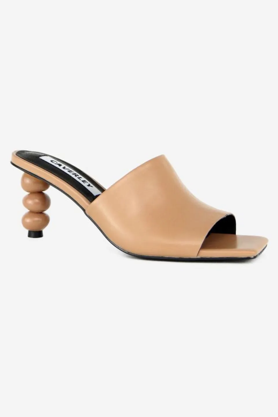 Bonita Ball Heel Tan Mule