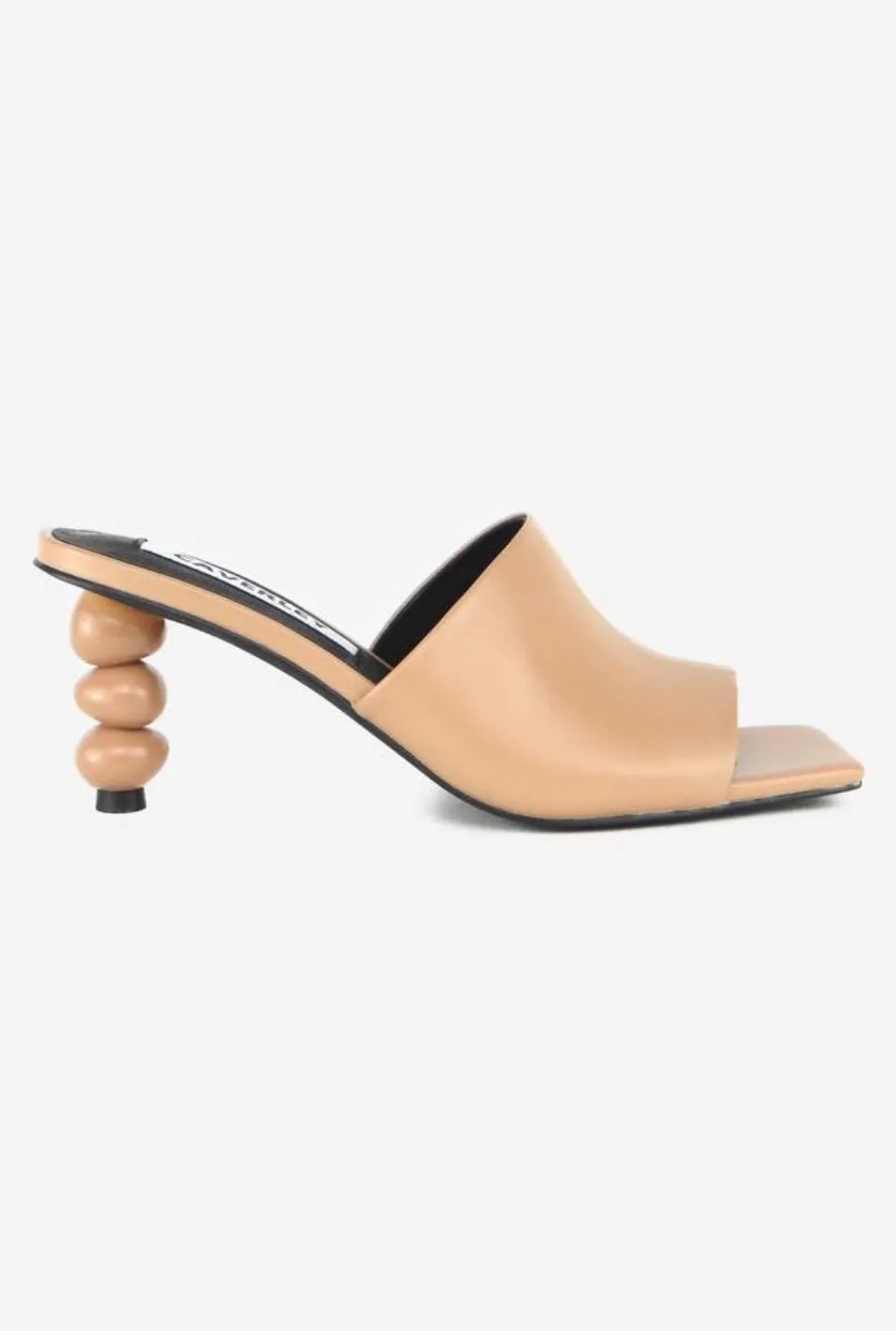 Bonita Ball Heel Tan Mule