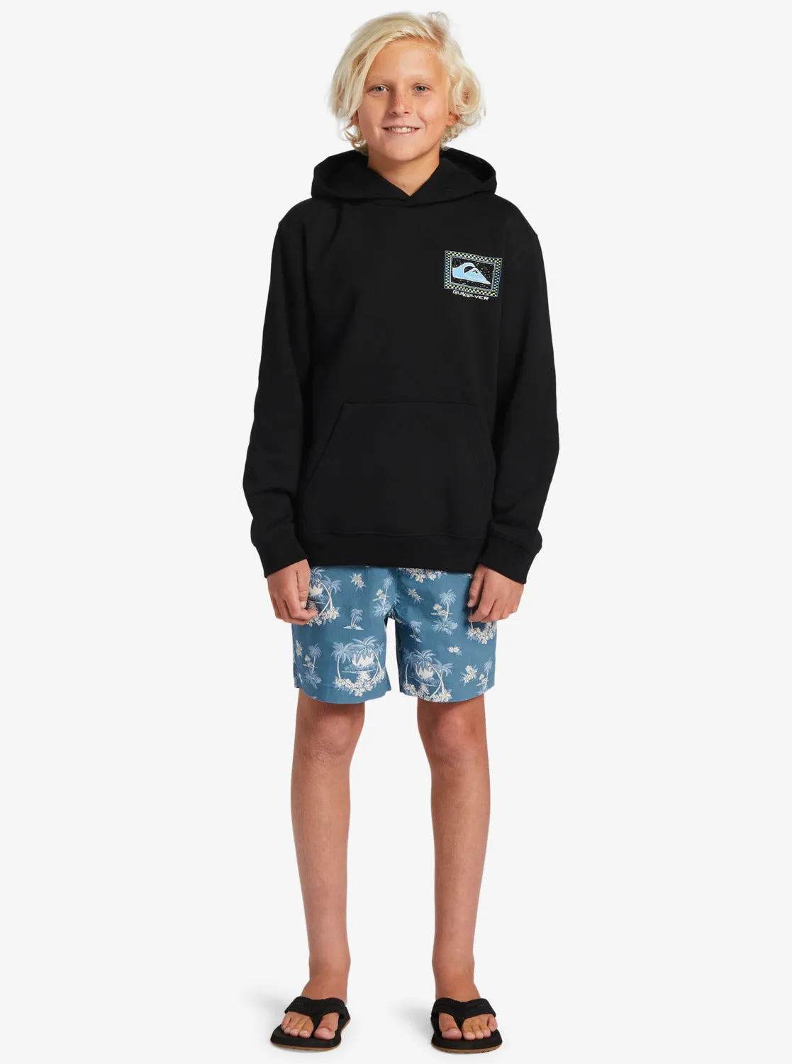 Boys 8-16 Perfect Peaking Stingrayhoody Pullover Sweatshirt - Black