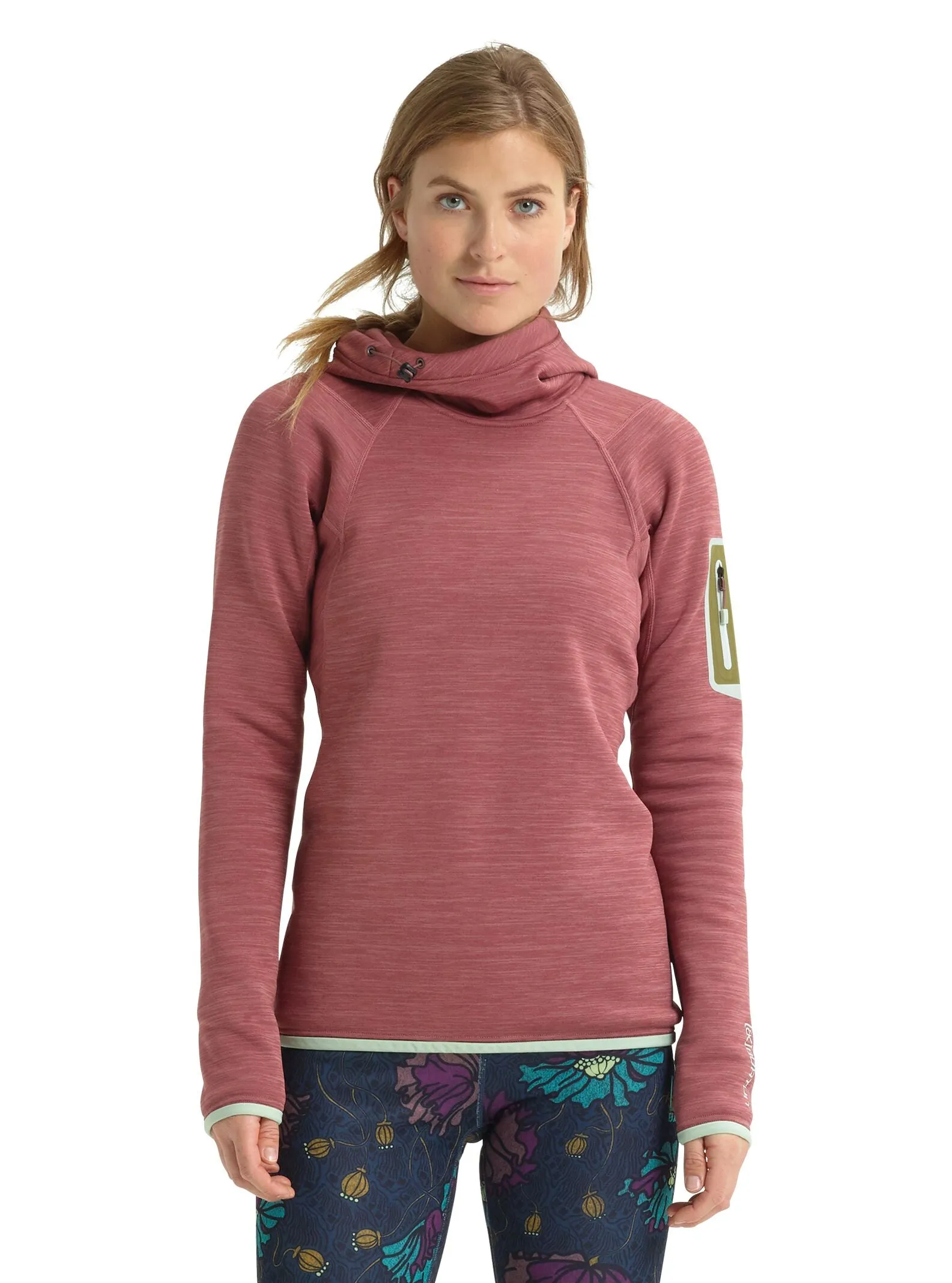 Burton AK Turbine Pullover Hoodie - Rose Brown Heather