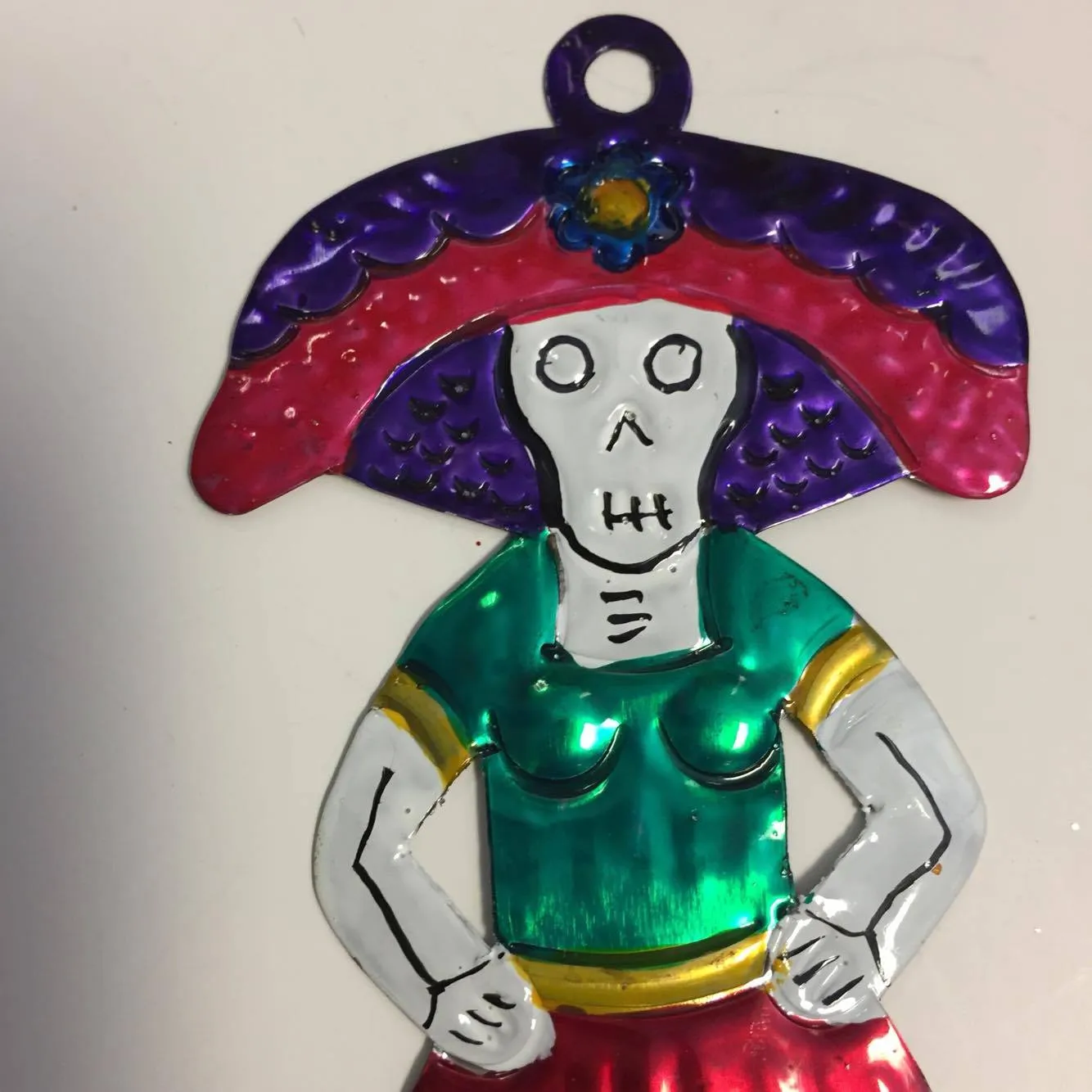 Catrina Tin Ornament