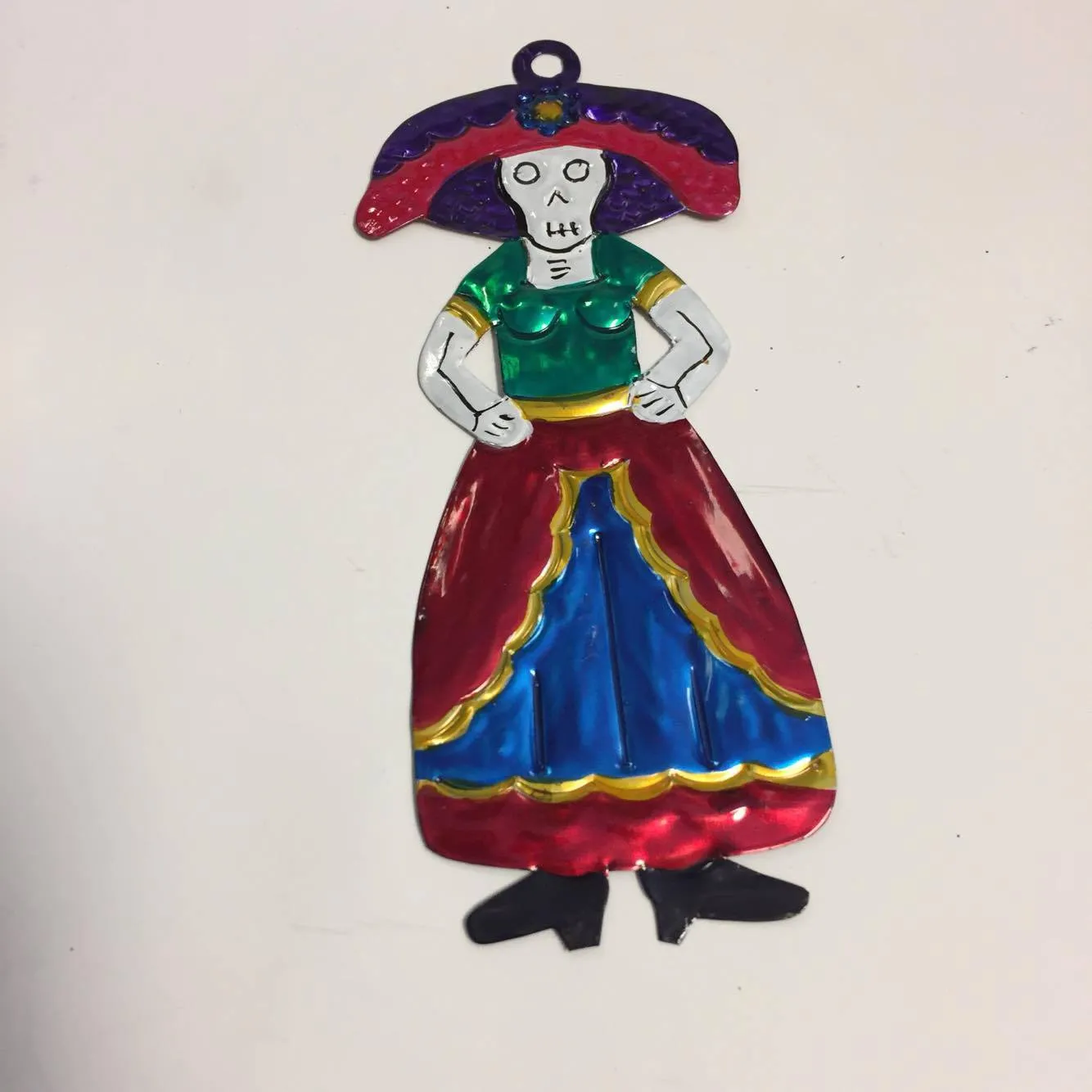 Catrina Tin Ornament