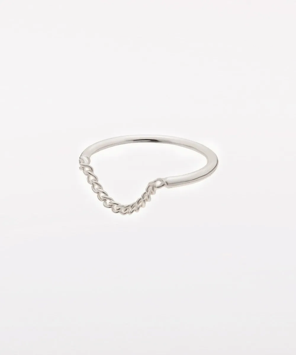 CHAIN SILVER RING