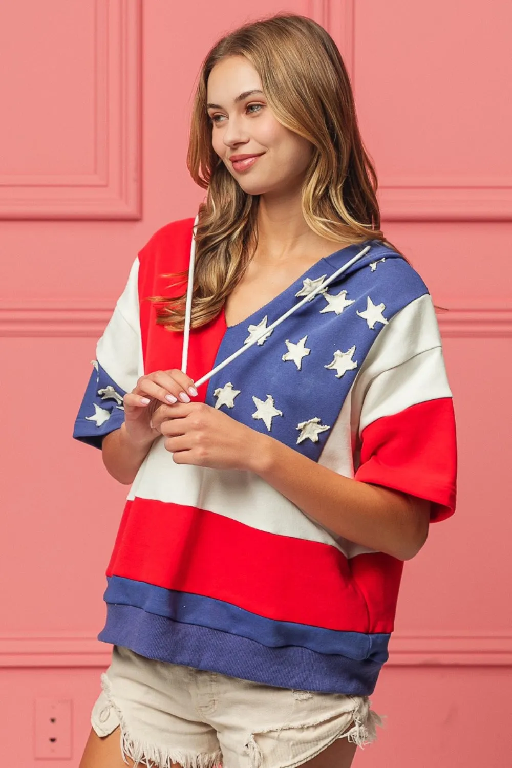 Chic American Flag Hoodie