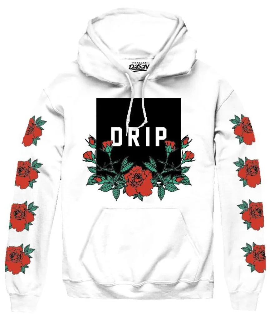 DRIP ROSE BOX HOODIE-BIG SIZE