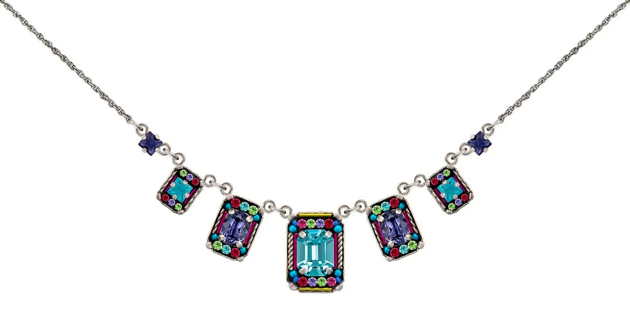 Duchess Multicolor Rectangles Necklace