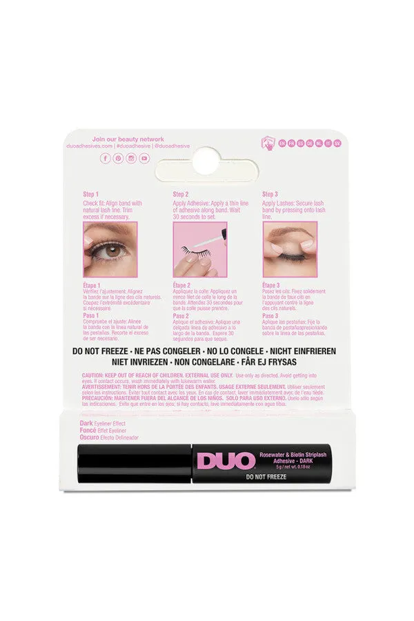 DUO Rosewater & Biotin Strip Lash Adhesive Black