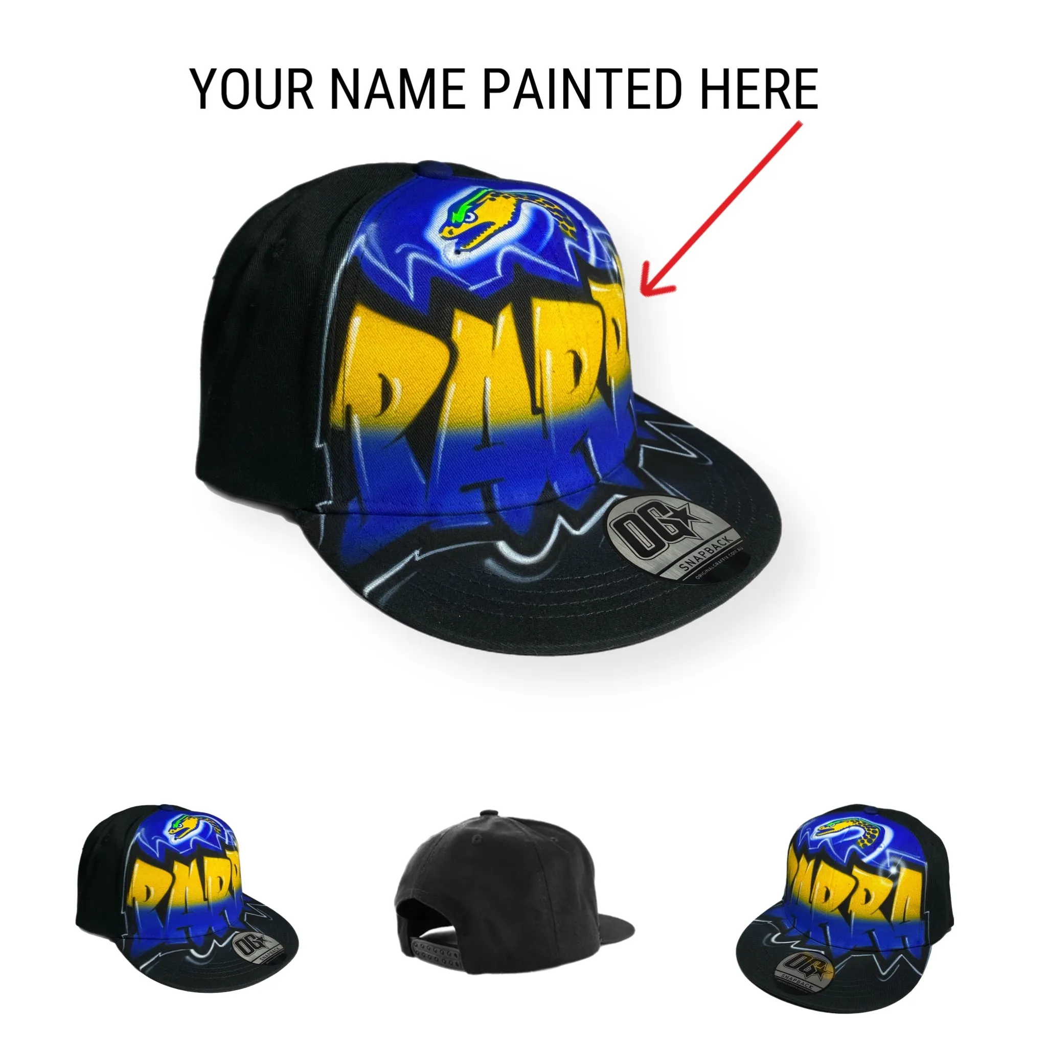 Eels Graffiti Style Snapback Cap