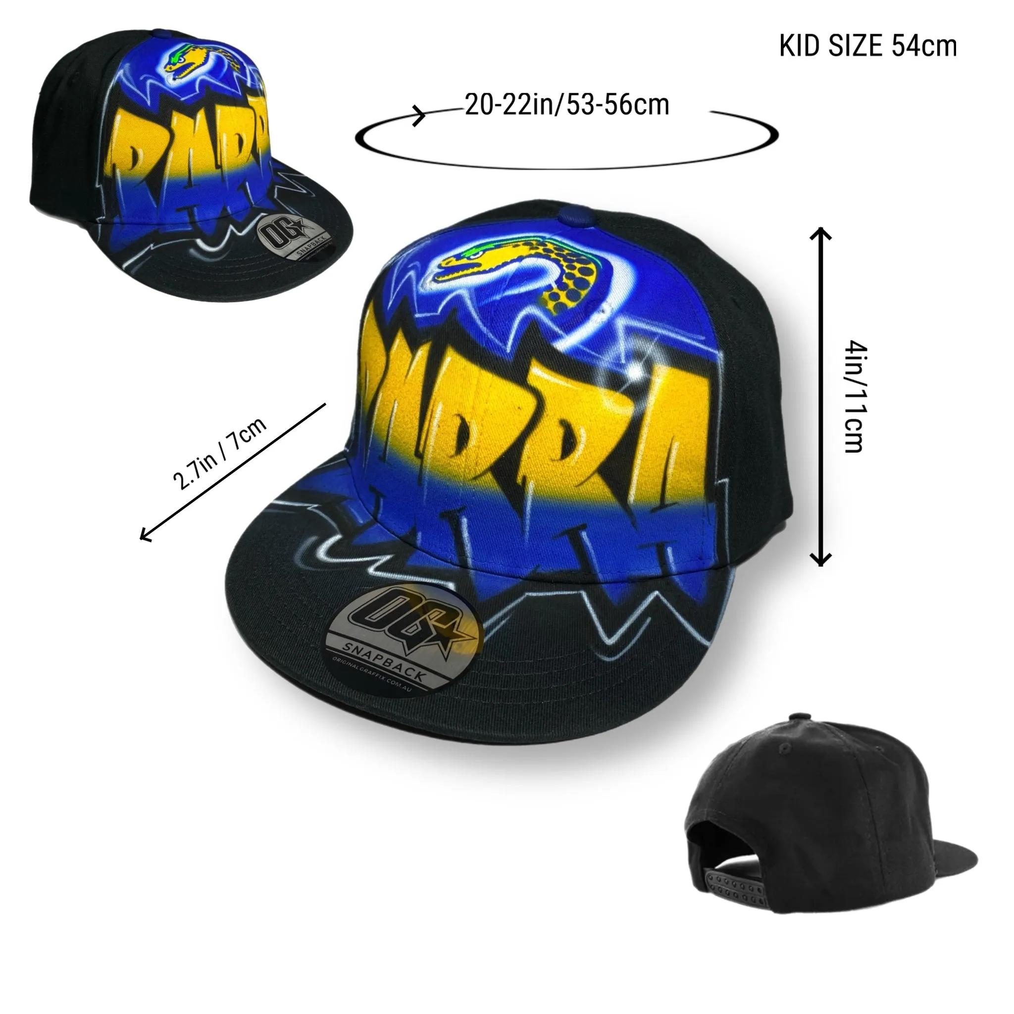 Eels Graffiti Style Snapback Cap