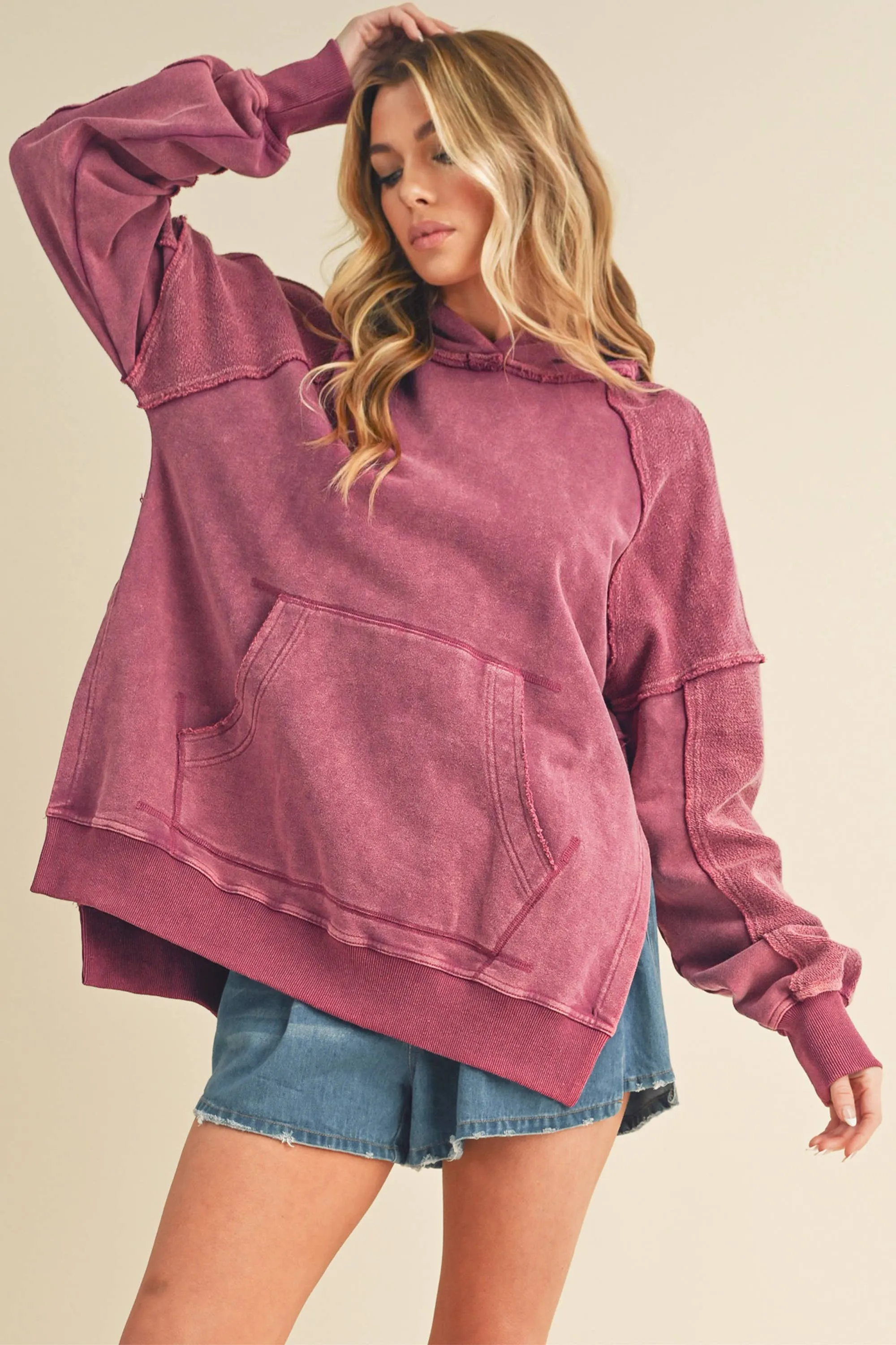 Ella Washed Hoodie: Rose {PRE-SALE}