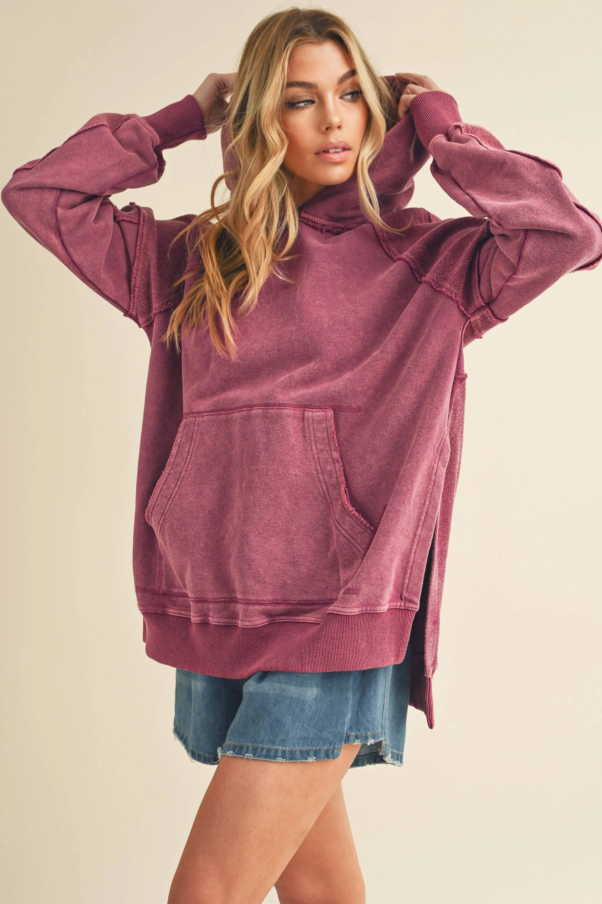 Ella Washed Hoodie: Rose {PRE-SALE}