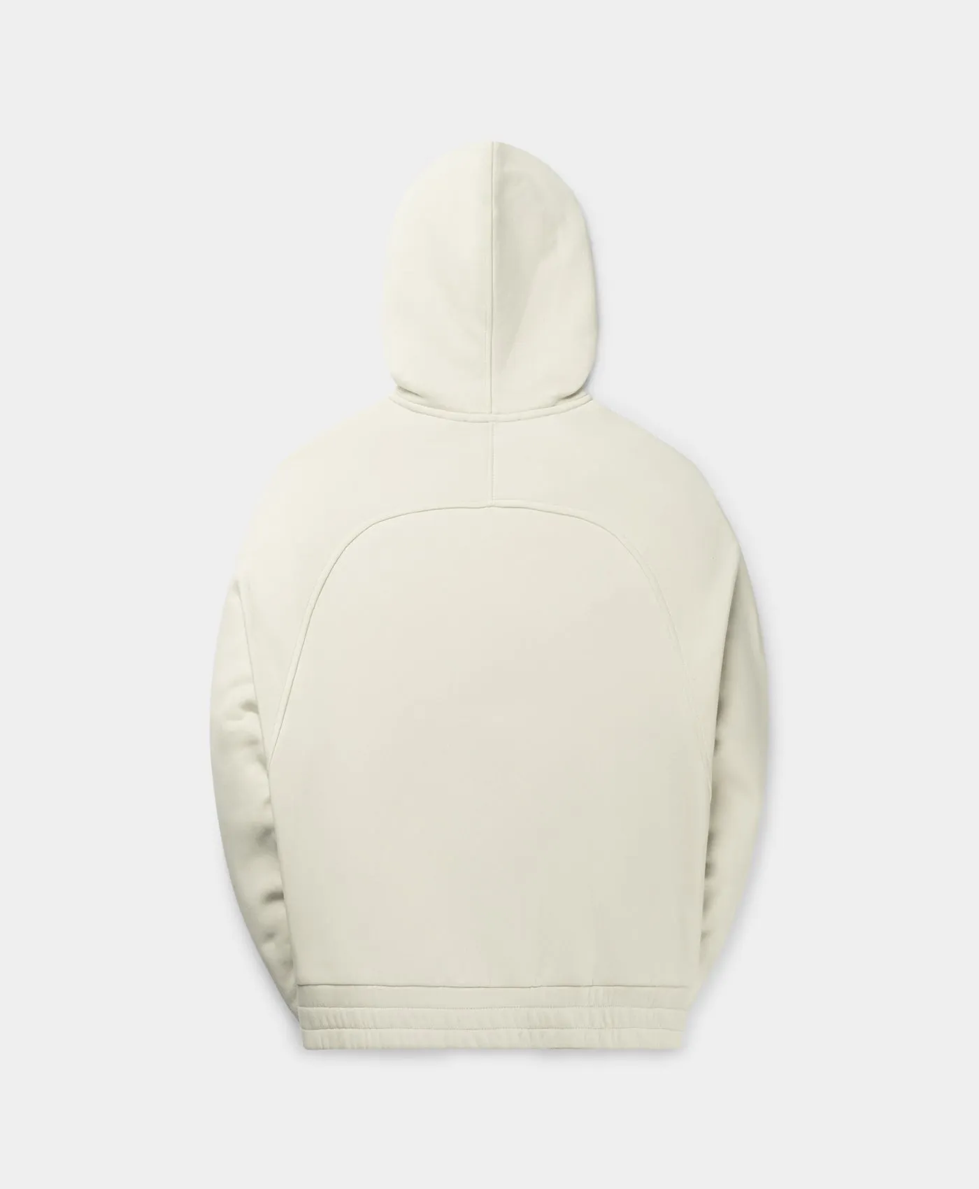 Frost White Njeri Oversized Zipper Hoodie