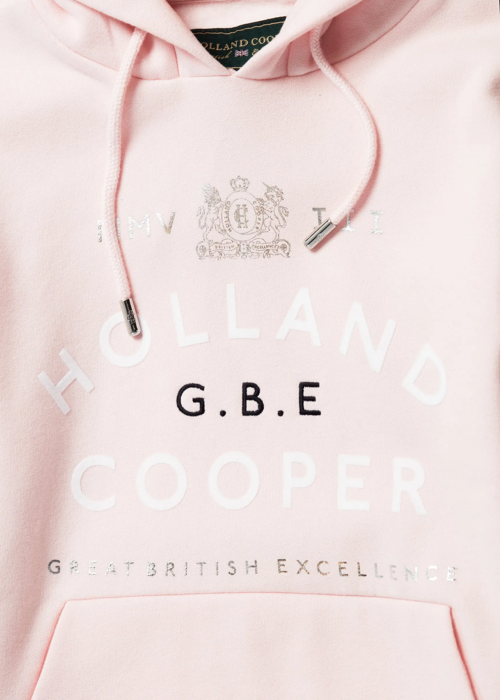 GBE Flock Logo Hoodie (Blush Marl)