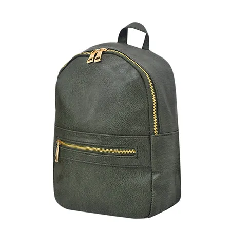 Green NGIL Faux Leather Mini Backpack