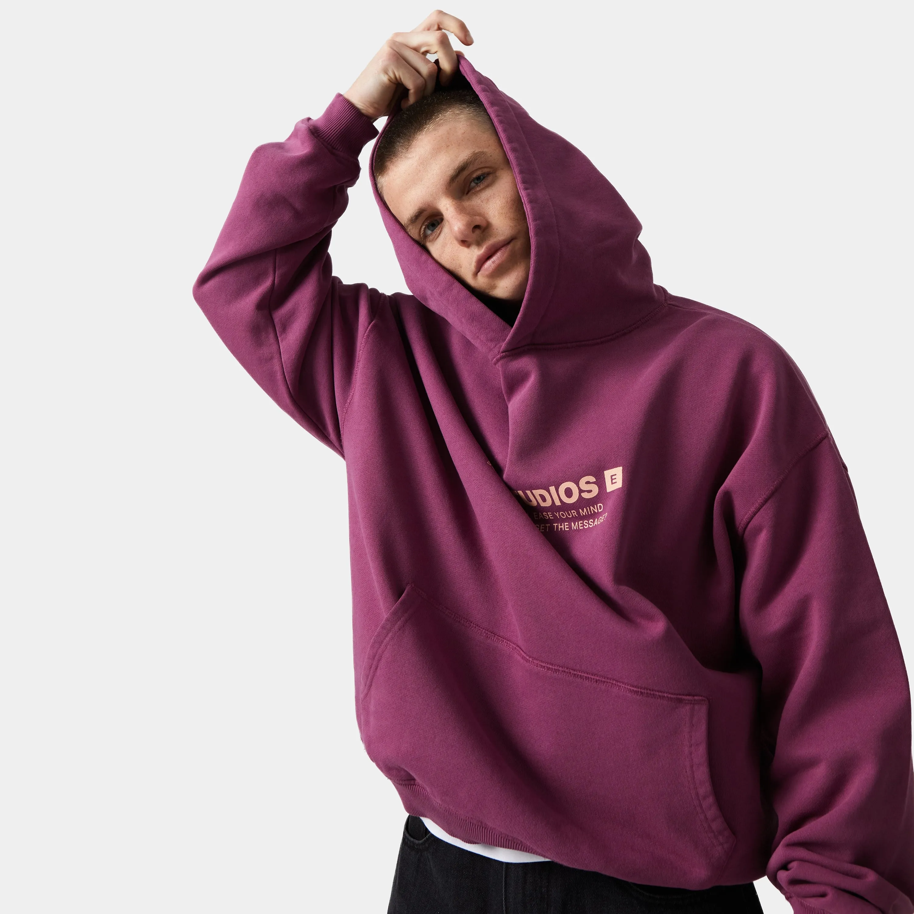 Hectic Dry Rose Oversized Hoodie