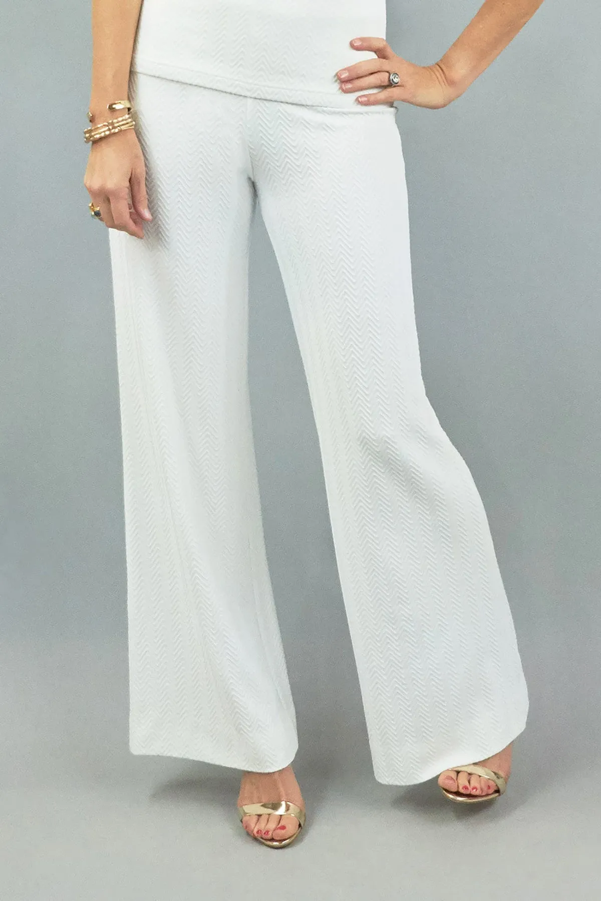 Jaguar Pant - White Ponte