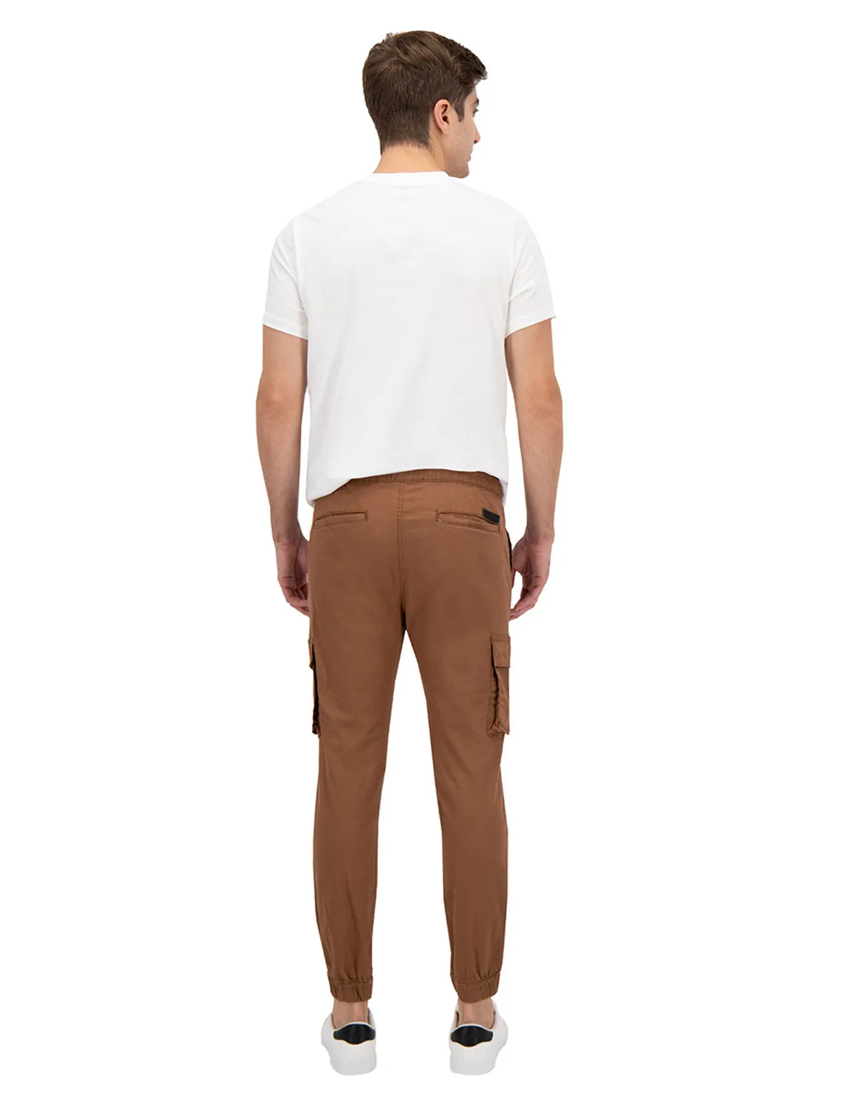 Jogger Cargo de Gabardina Premium - Ladrillo