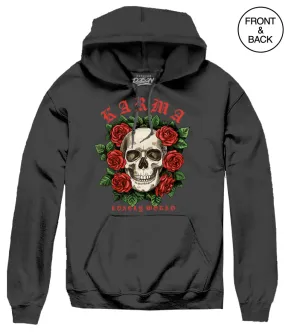 KARMA ROSE SKULL HOODIE