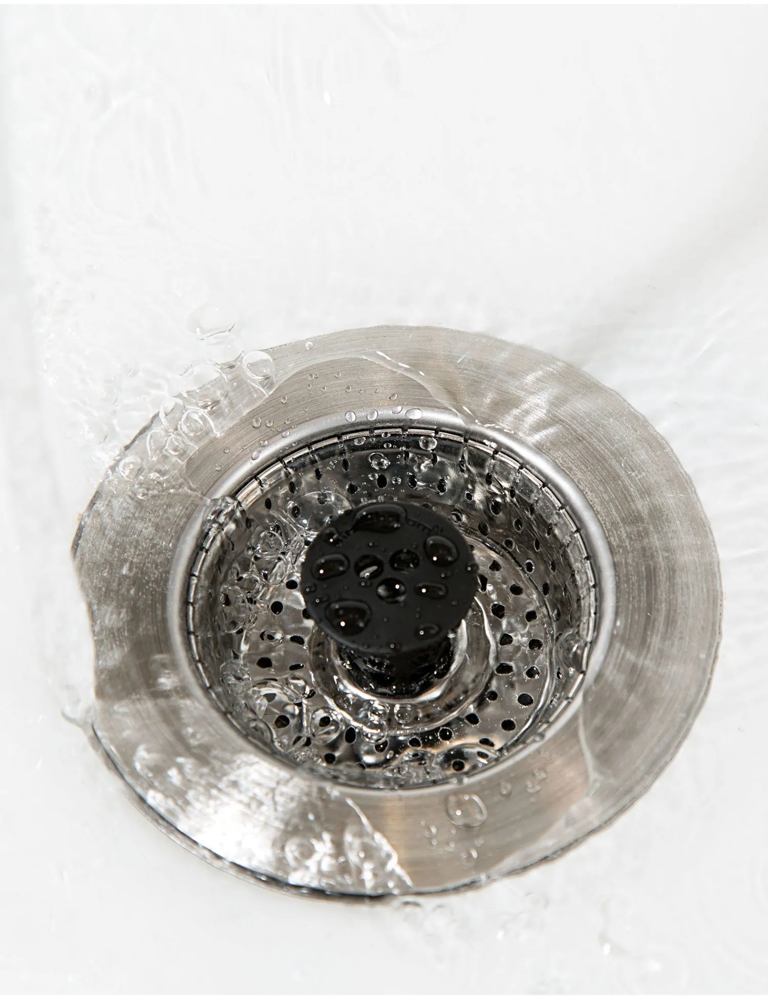 Kitchen SinkShroom (Stainless) Strainer With Built-In Anti-Clog Tech