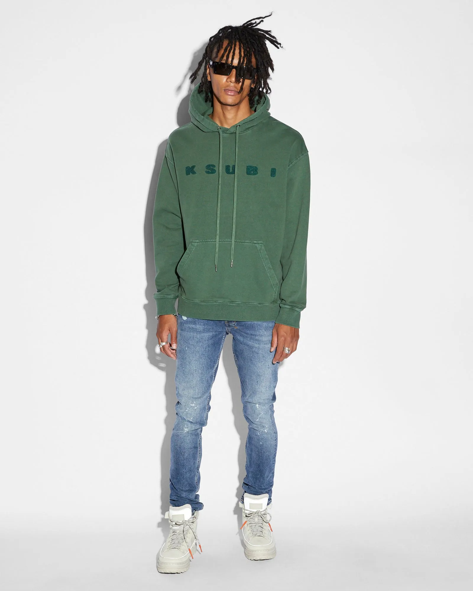 Ksubi Blocked Biggie Hoodie - Emerald