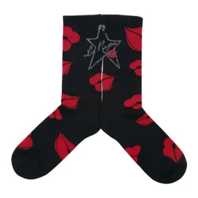 La Ropa Life Black Lips Socks