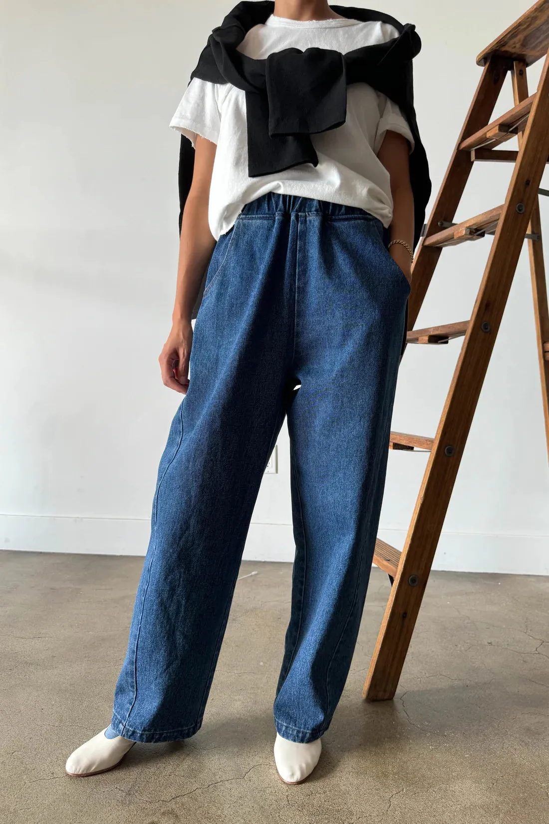 Le Bon Shoppe - Long Arc Pants | Blue Denim