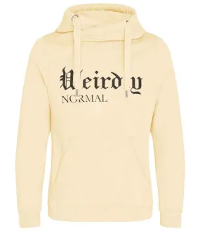 Luxury Cowl Neck Weirdly Normal Hoodie - Vanilla Cream