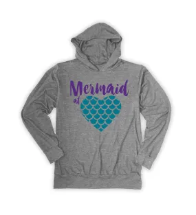 'Mermaid at Heart' Lightweight Hoodie