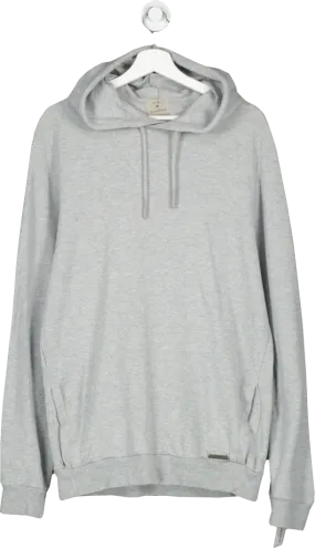 My Protein Grey Lightweight Textured Hoodie UK L