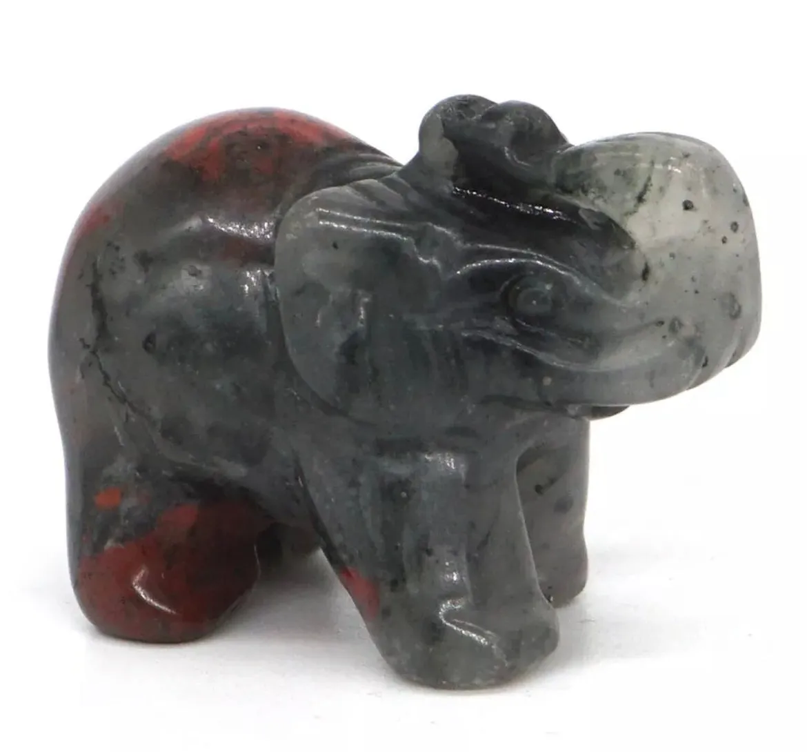 Natural African Bloodstone Figurine Gemstone