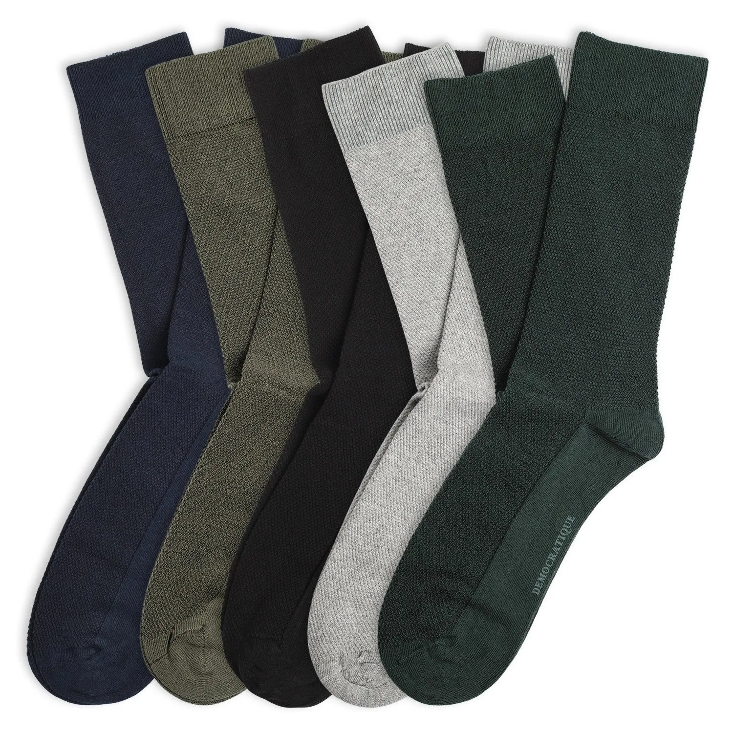 Originals Champagne Pique 5-pair Pack - Black, Navy, Lightgrey Melange, Army and Forest Green