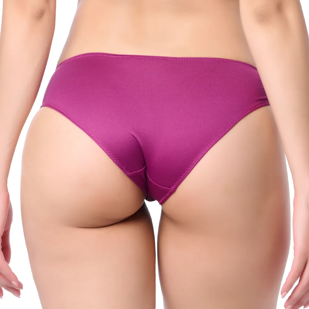 Panty coordinable corte hipster con detalles de encaje frambuesa 74602 Carnival