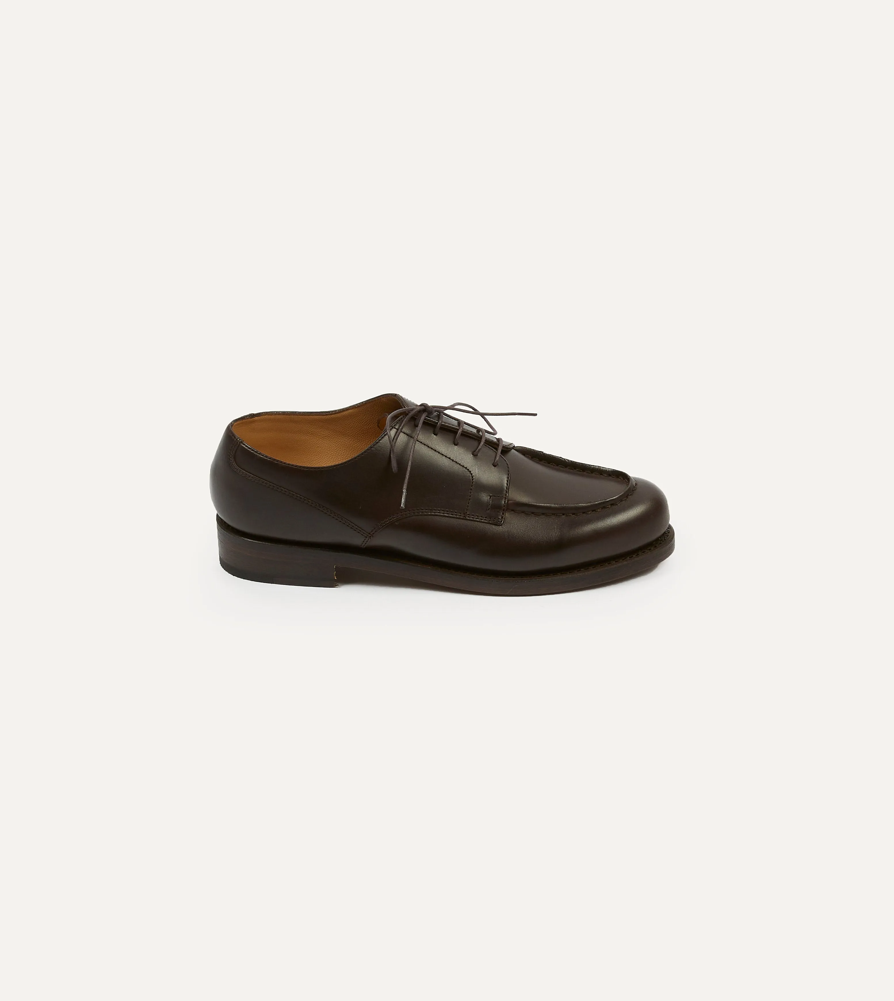 Paraboot Chambord Brown Calf Leather Derby Shoe